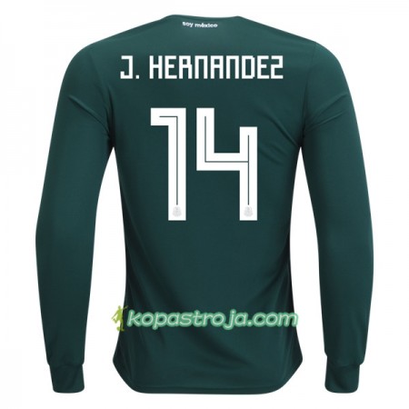 Billiga Fotbollströjor Mexiko J.Hernandez 14 VM 2018 Hemma tröja Långärmad